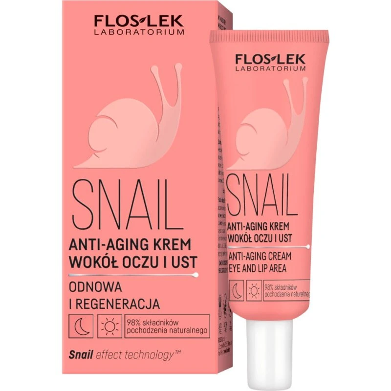 Floslek Snail anti-aging krem wokół oczu i ust 30ml