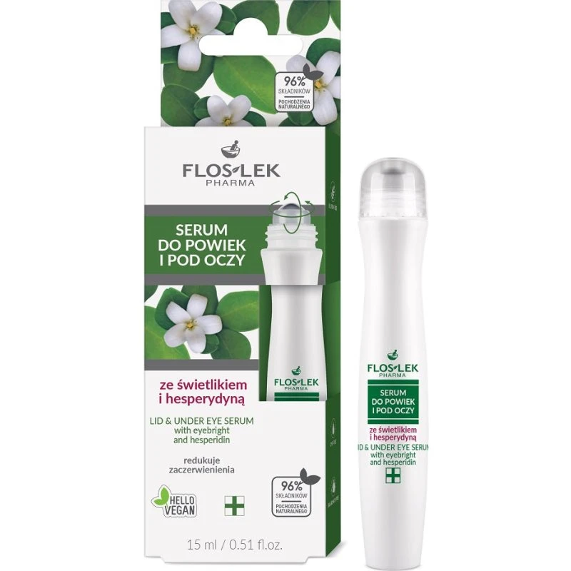Floslek Serum do powiek i pod oczy ze świetlikiem i hesperydyną 15ml