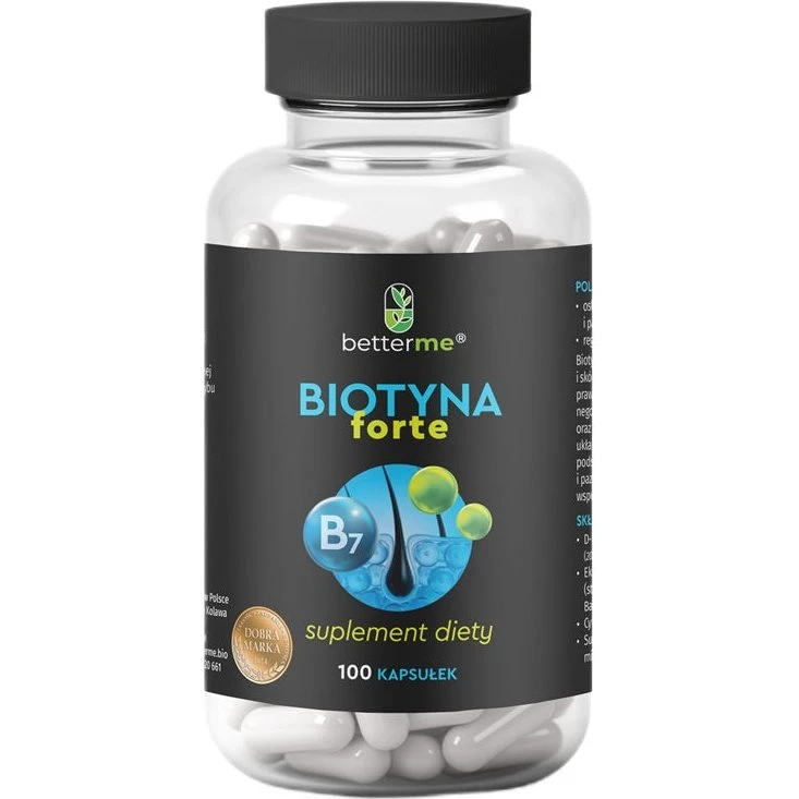 BetterMe Biotyna Forte Krzem Selen Cynk - 100 kapsułek