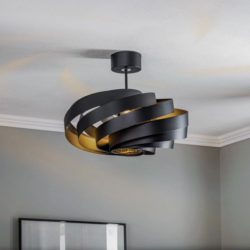 Euluna Vento Lampa Sufitowa Ø50 Black