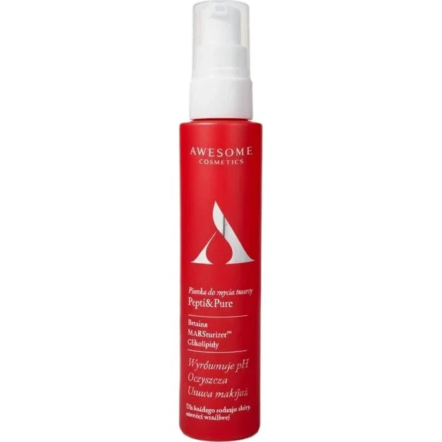 Awesome Cosmetics Pianka do mycia twarzy Pepti&Pure 100ml