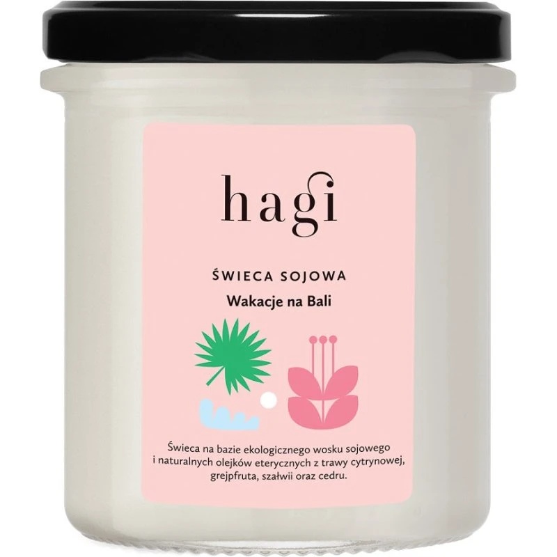 Hagi Mała świeca sojowa Wakacje na Bali 215ml