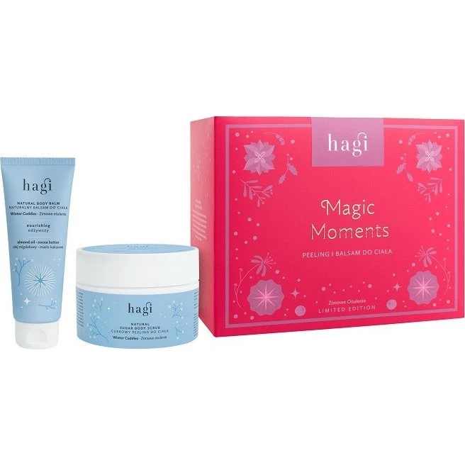 Hagi Magic Moments zestaw: peeling do ciała 200ml + balsam 75ml