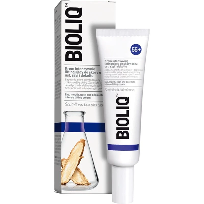 BIOLIQ 55+ Krem intensywnie liftingujący do oczu, ust, szyi i dekoltu 30ml