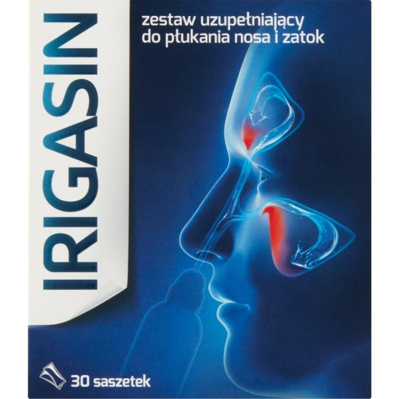 Irigasin Zestaw uzupełniający do płukania nosa i zatok, 30 saszetek