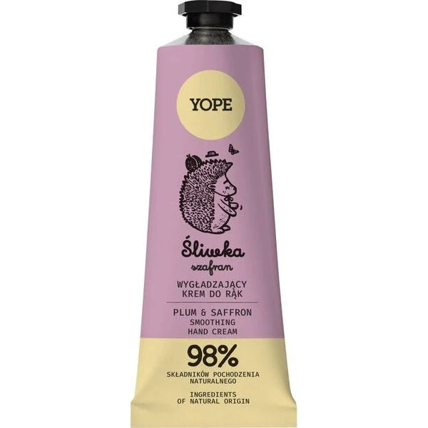 Yope Naturalny wygładzający krem do rąk Śliwka & Szafran 50ml