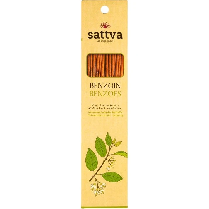 Sattva Natural Indian Incense Benzoes - 15 sztuk