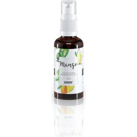 Anwen Olej do włosów średnioporowatych Mango 50ml