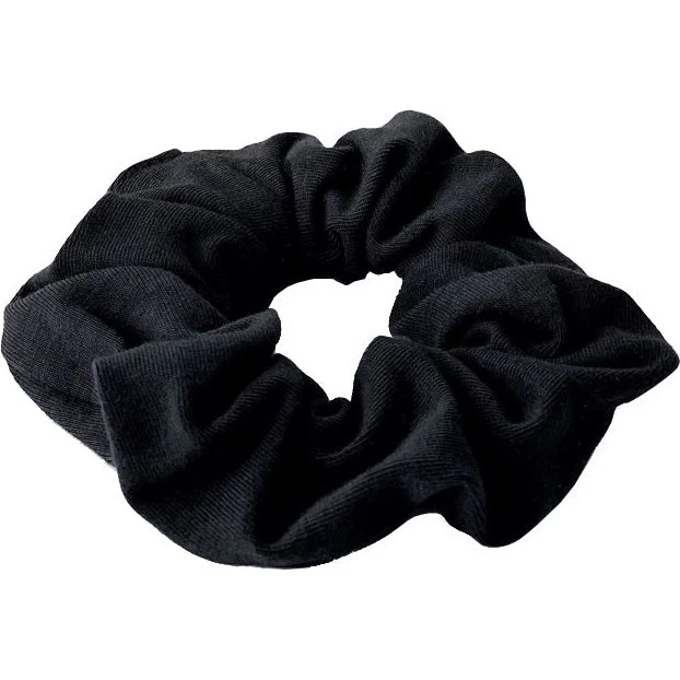 Anwen Bawełniana Scrunchie - Czarna gumka do włosów