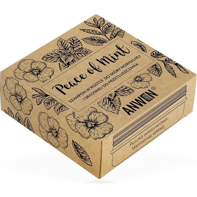 Anwen Peace of Mint szampon w kostce 75g + puszka
