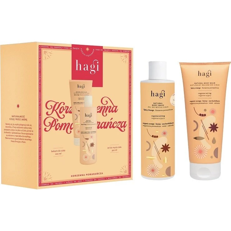 Hagi Korzenna Pomarańcza: Zestaw Balsam 200ml + Żel 300ml