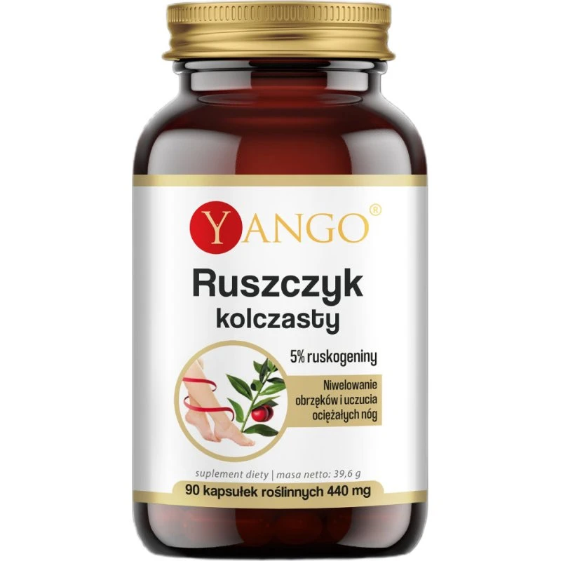 Yango Ruszczyk kolczasty ekstrakt 90 kapsułek (5% ruskogeniny)