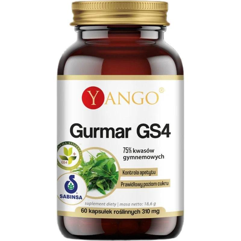 Yango Gurmar GS4 75% kwasów gymnemowych 60 kapsułek