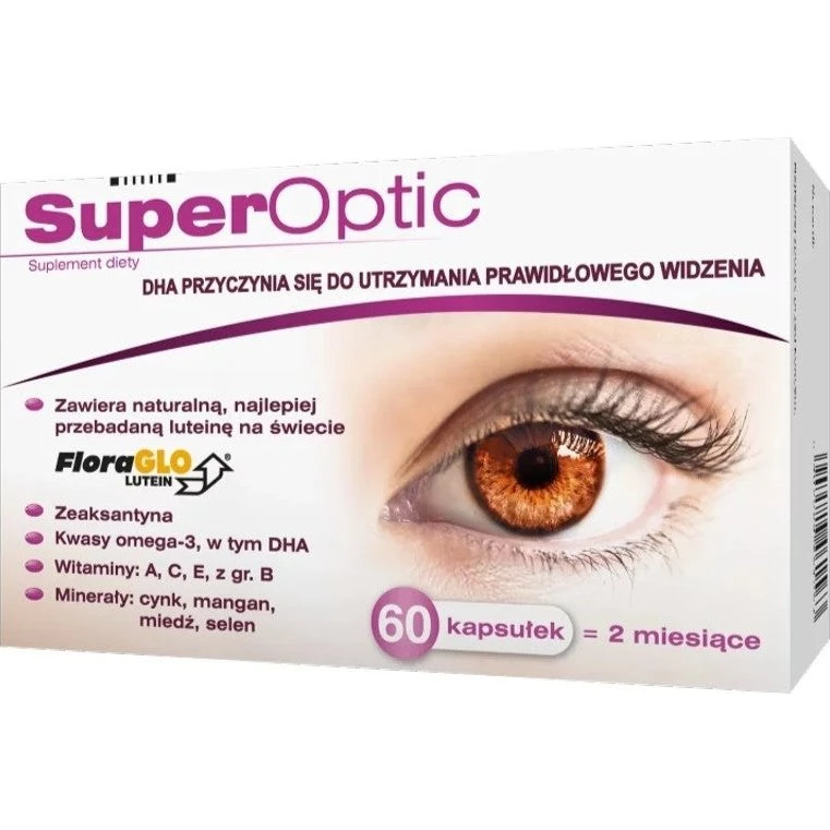 SuperOptic suplement diety wspierający wzrok, 60 kapsułek