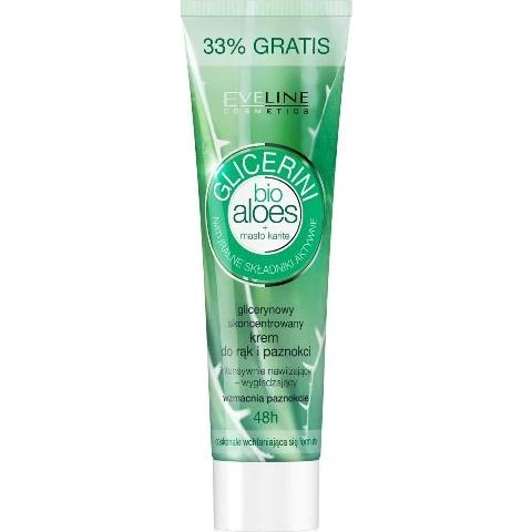 Eveline Cosmetics Glicerini krem do rąk i paznokci z aloesem, 125ml