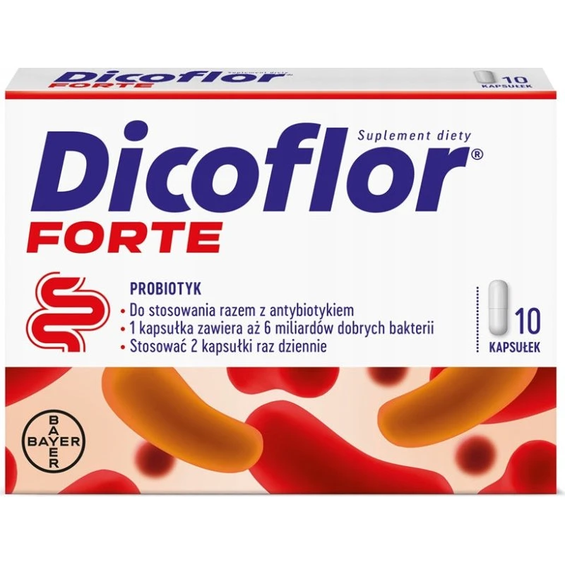 Dicoflor Forte probiotyk Lactobacillus rhamnosus GG 10 kaps.