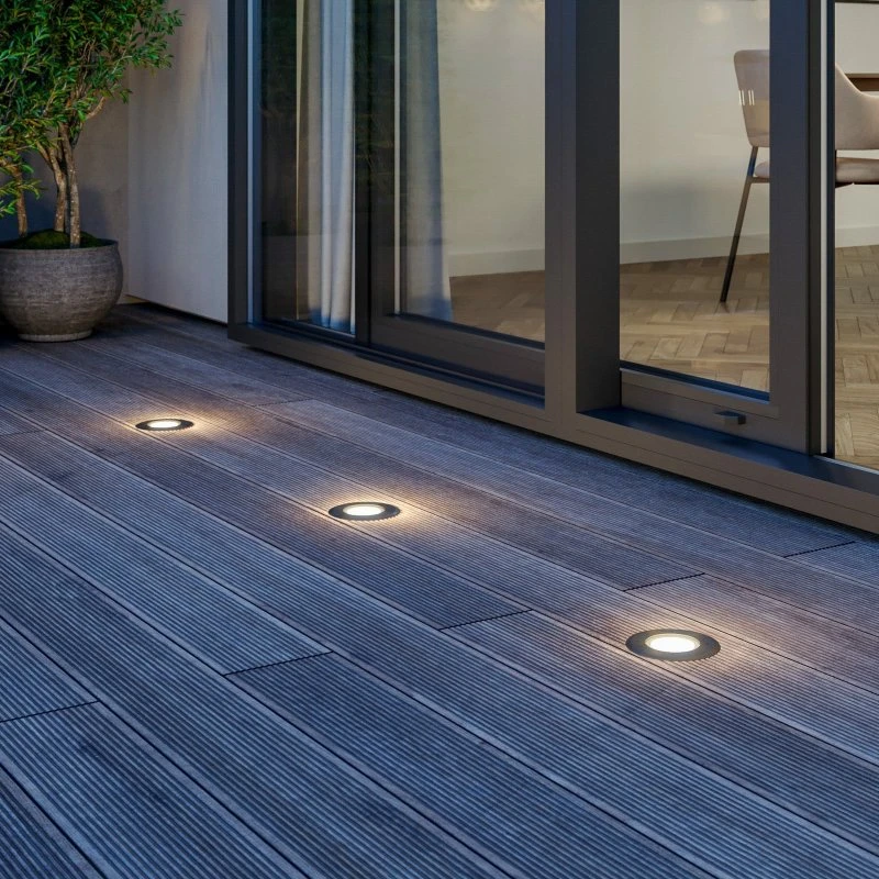 Ava Oprawa wpuszczana podłogowa LED Ø 12 cm, Stal, IP67