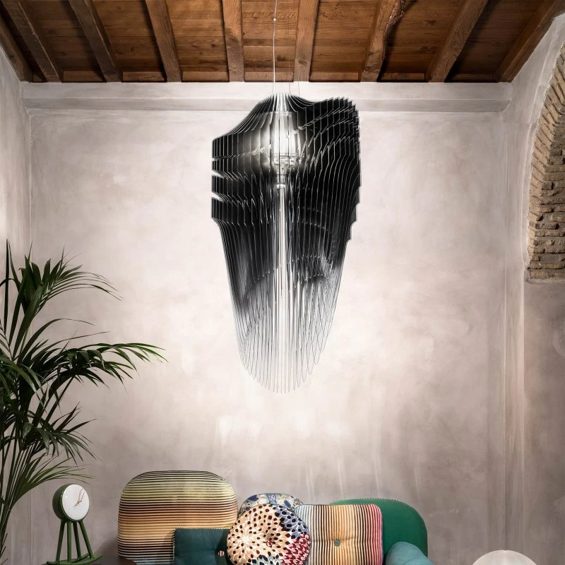 Slamp Avia S designerski żyrandol czarny - projekt Zaha Hadid
