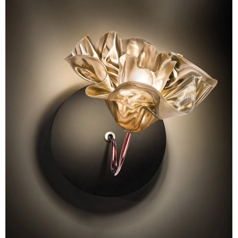 Slamp LaFleur Lampa Ścienna Black/Golden