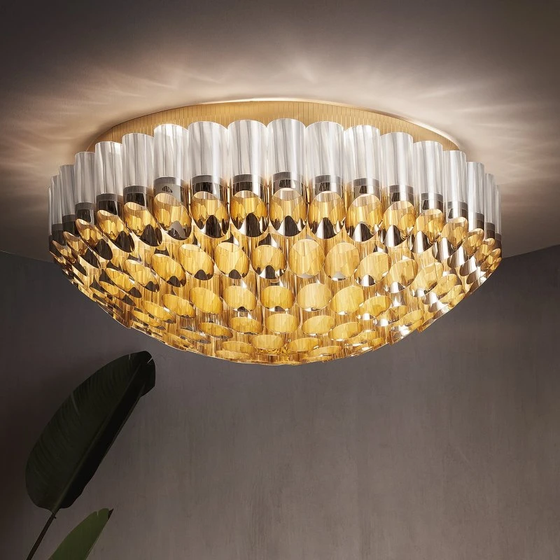 Slamp Odeon Lampa sufitowa złota, Ø 102 cm