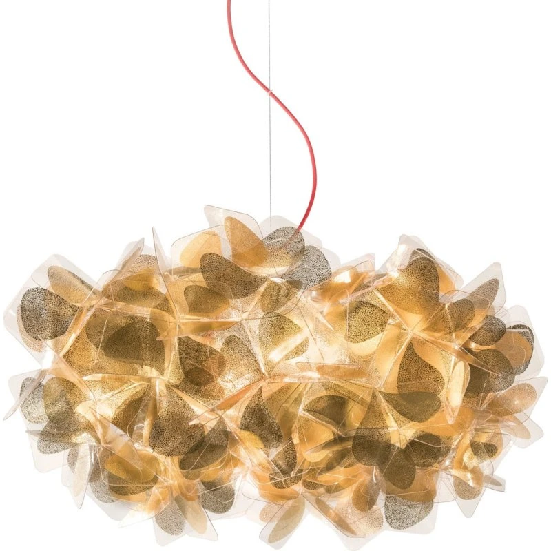 Slamp Clizia Mama Non Mama Lampa Wisząca Ø53cm, złoty/czerwony