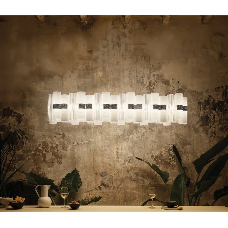 Slamp La Lollo Żyrandol LED, biały, 140 cm