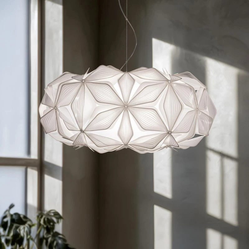 Lampa wisząca Slamp C'EST LA VIE, biała, Ø 53 cm