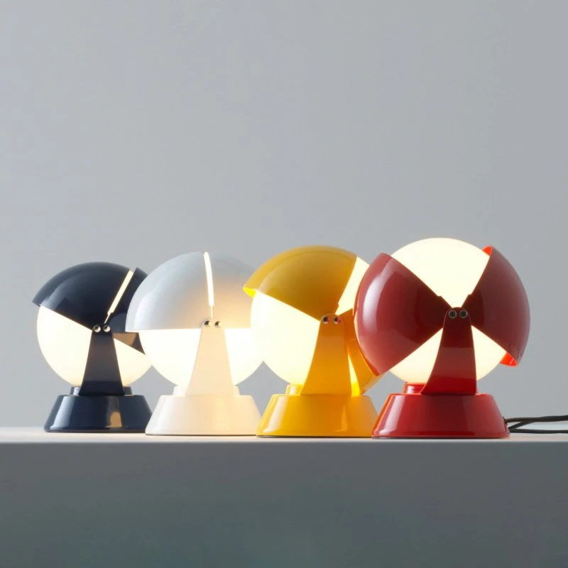 Lampa stołowa LED Stilnovo Buonanotte, żółta