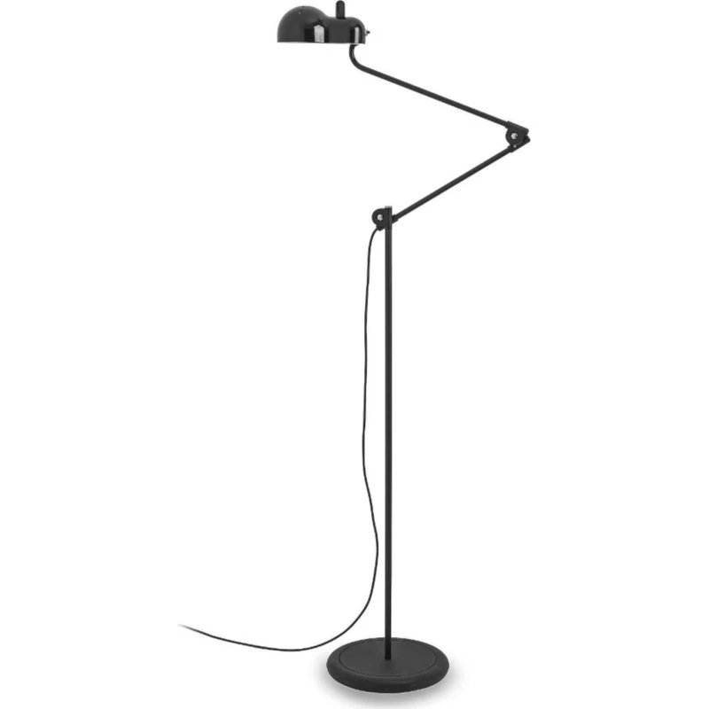 Lampa stojąca Stilnovo Topo LED, czarna, 140 cm