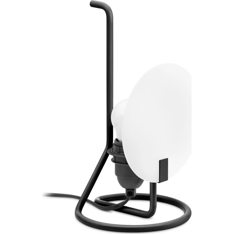 Stilnovo Bugia Lampa stołowa LED, czarna błyszcząca