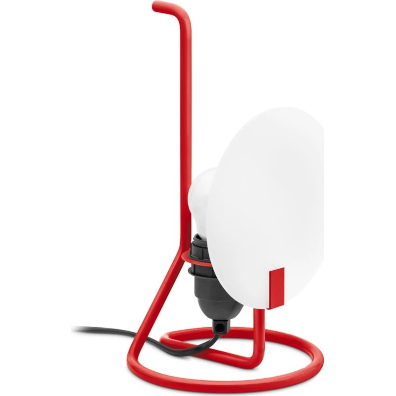 Lampa stołowa LED Stilnovo Bugia, czerwona