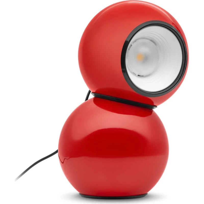 Lampa stołowa LED Stilnovo Gravitino, czerwona, 24,9 cm
