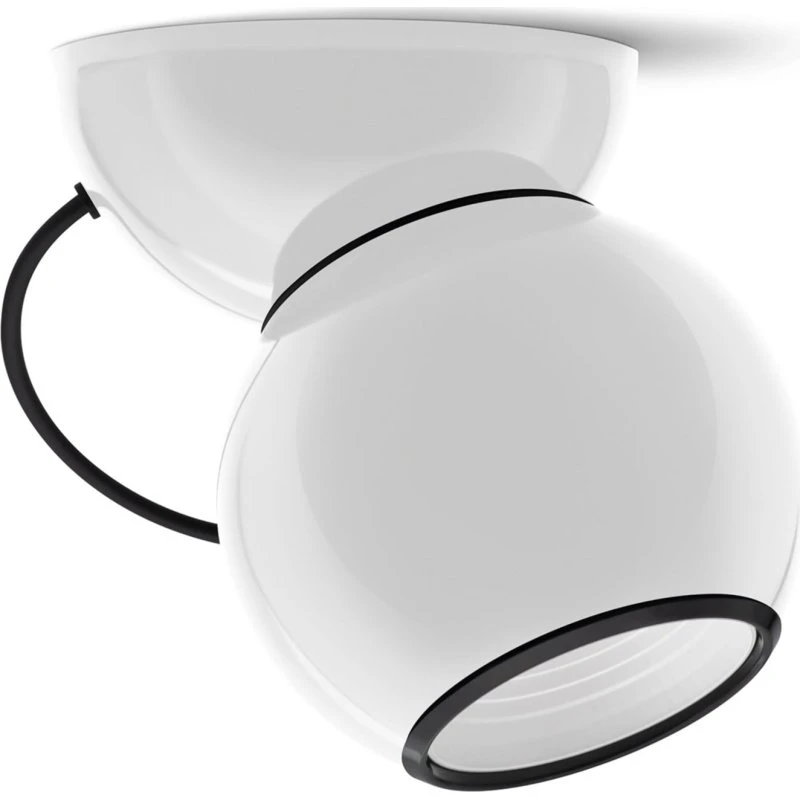 Lampa sufitowa LED Stilnovo Gravitino, obrotowa, biała