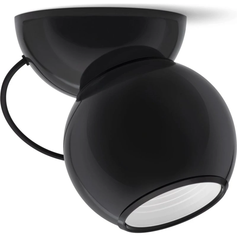 Lampa sufitowa LED Stilnovo Gravitino, obrotowa, czarna