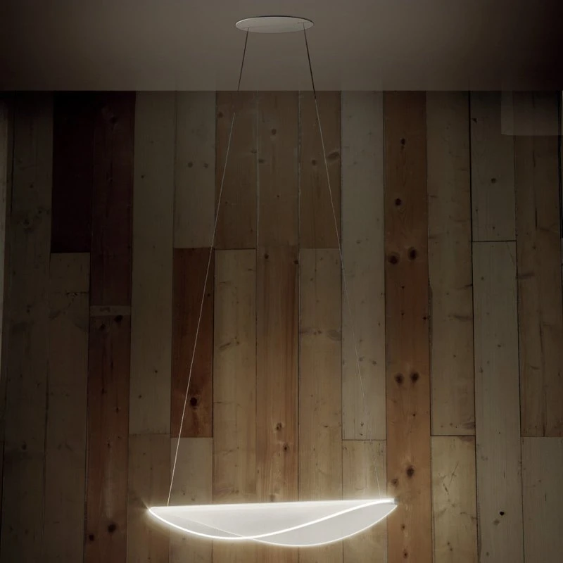 Stilnovo Diphy LED Lampa wisząca, 53,6 cm, biała