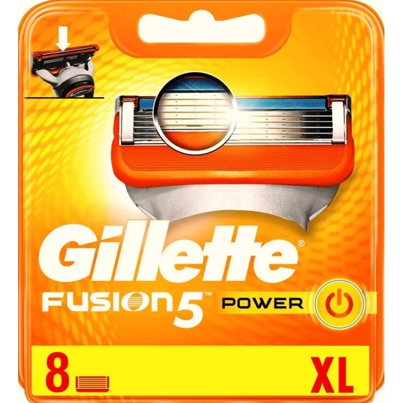 Gillette Fusion5 Power Ostrza Wymienne 8 szt.