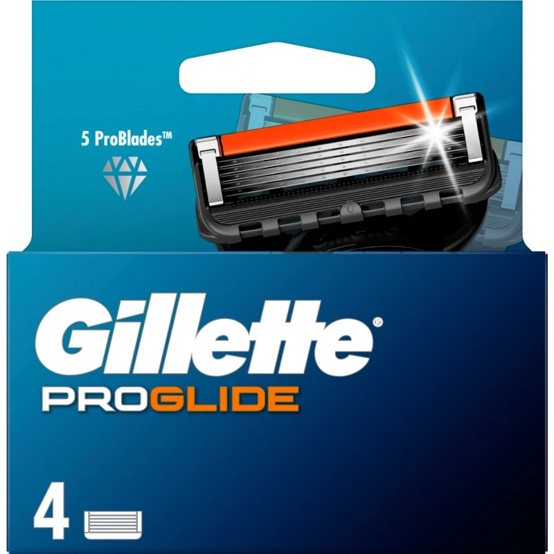 Gillette ProGlide Ostrza Wymienne, 4 sztuki