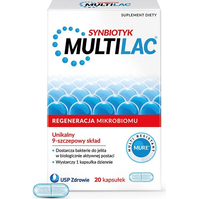Multilac Synbiotyk 20 kapsułek