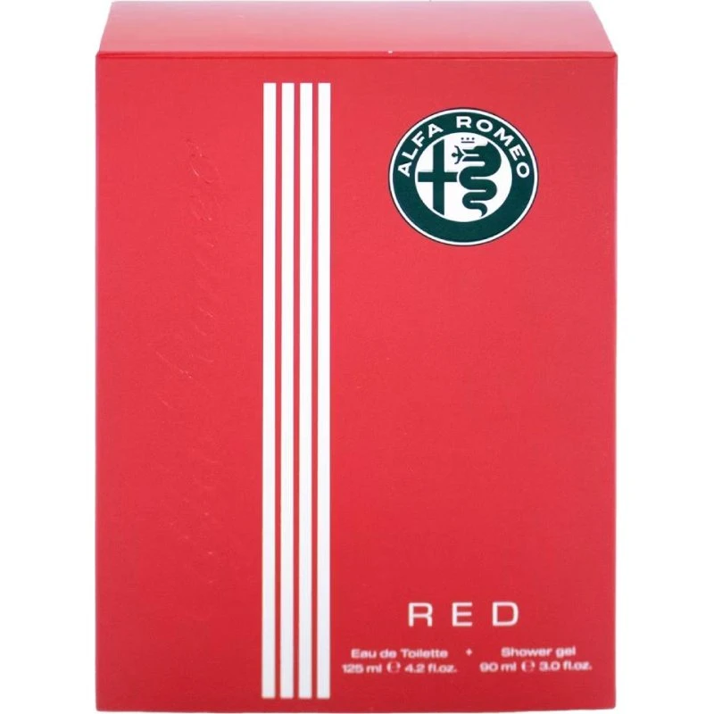 Alfa Romeo Red Zestaw: Woda Toaletowa 125ml + Żel Pod Prysznic 90ml