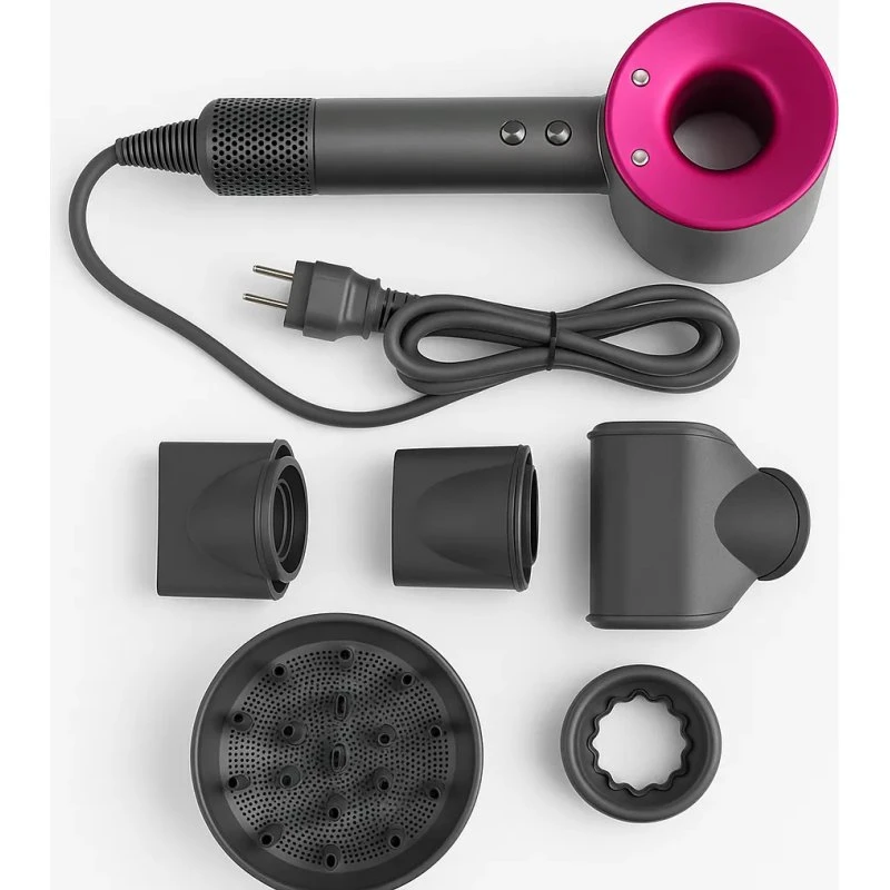 Suszarka Profesjonalna 1600W z Jonizacją i Cichą Pracą