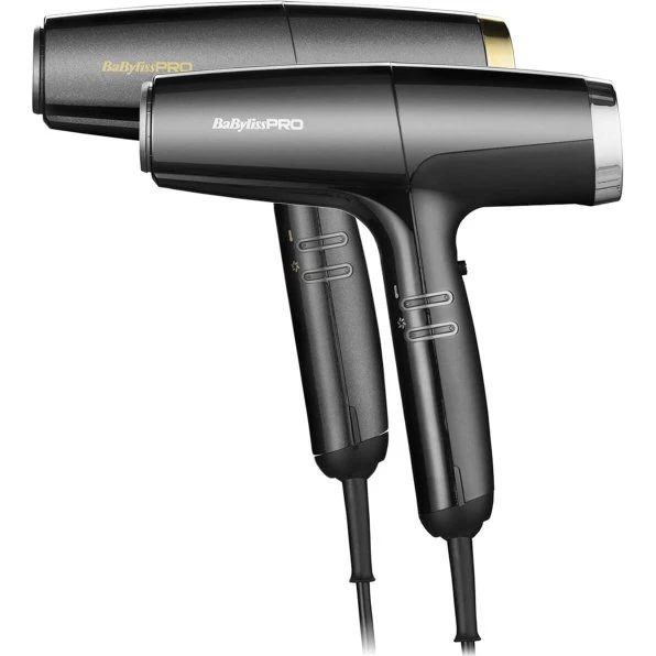 BaByliss Pro Falco BAB8550E, suszarka 2000W, jonizacja, ultralekka, grafitowo-złota