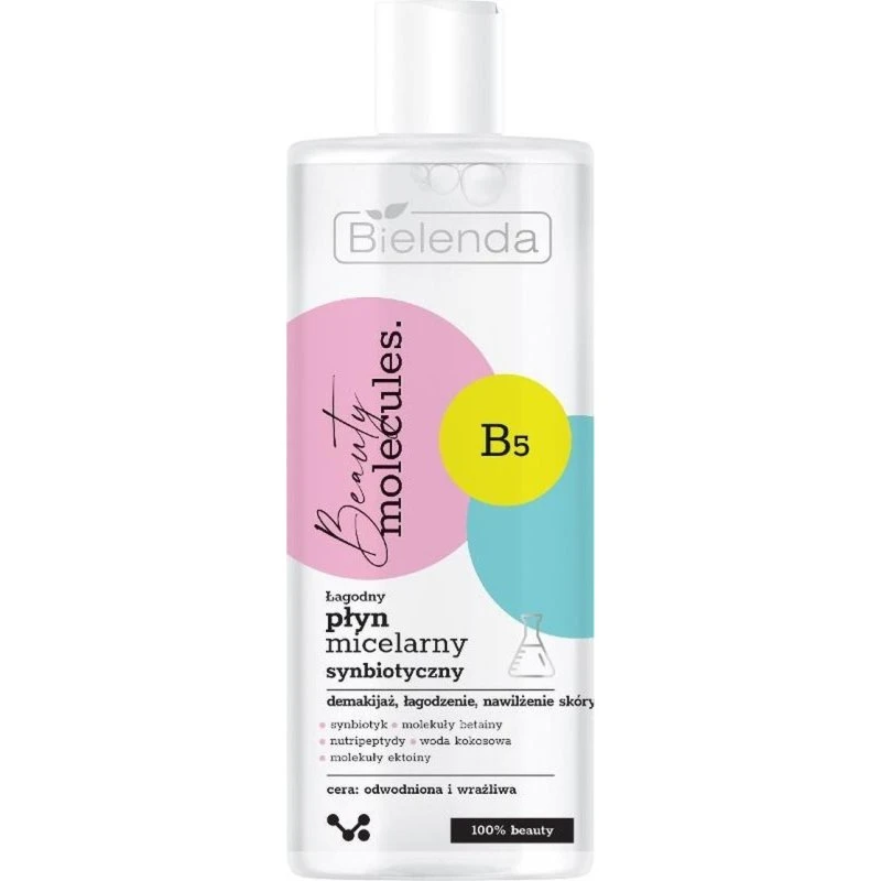 Bielenda Beauty Molecules Łagodny Synbiotyczny Płyn Micelarny 500 ml