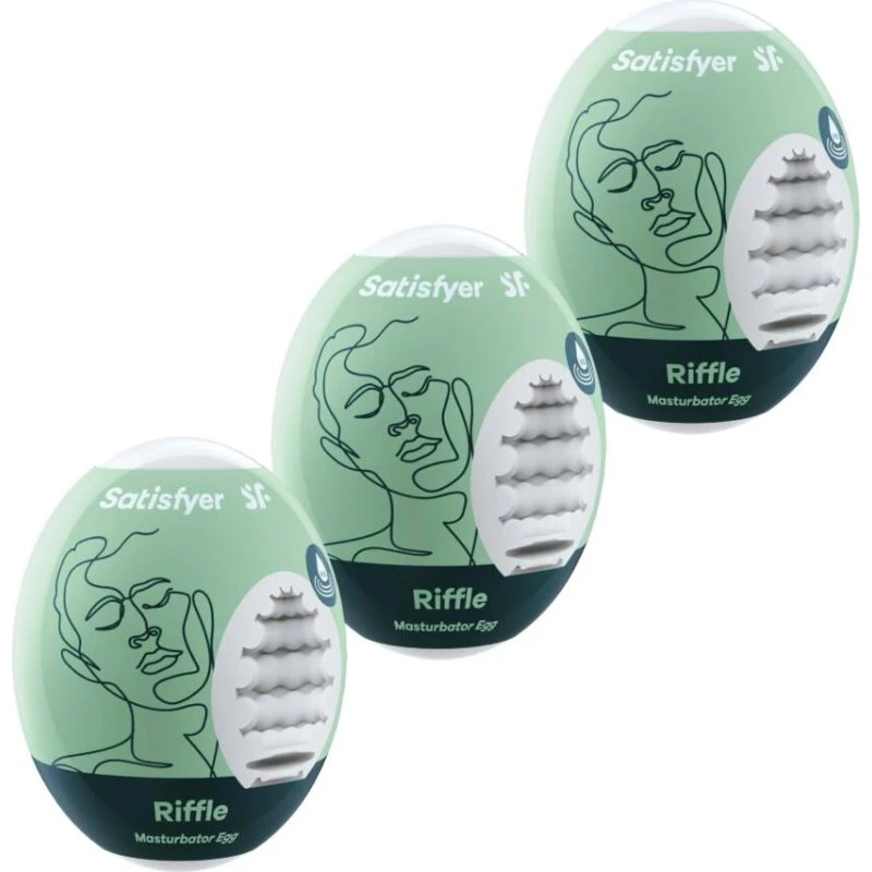 Satisfyer Masturbator Eggs Riffle - zestaw jajek do masturbacji