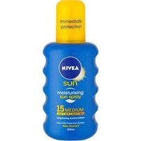 Nivea Spray SPF 15 200 ml nawilżający do opalania