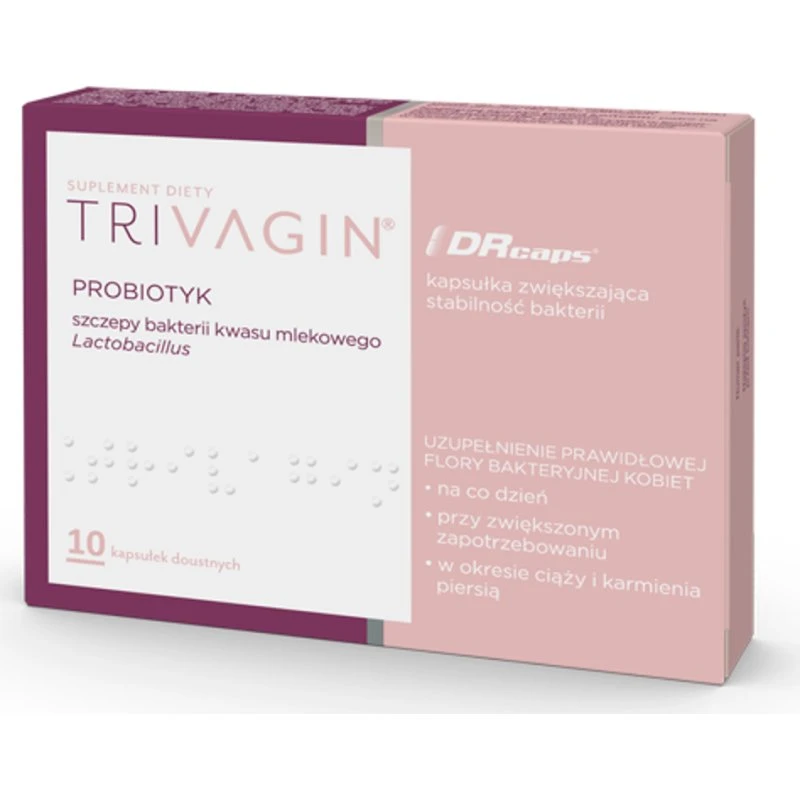 Trivagin 10 kapsułek – probiotyk ginekologiczny