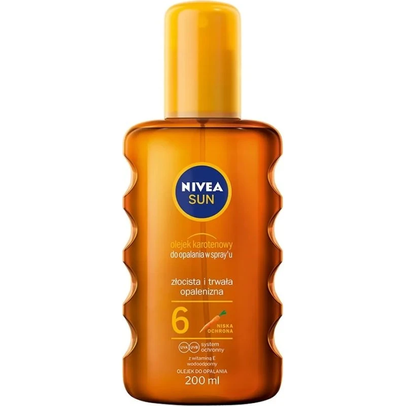 Nivea Sun Olejek Karotenowy do Opalania w Spray'U SPF6 200ml