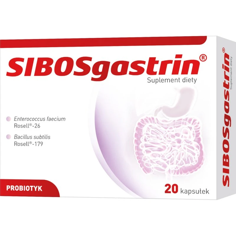 Sibosgastrin kapsułki 20 kaps. probiotyk z witaminą C