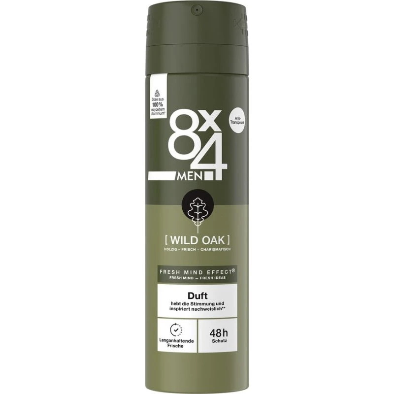 8x4 Men Wild Oak Antiperspirant w sprayu 150ml