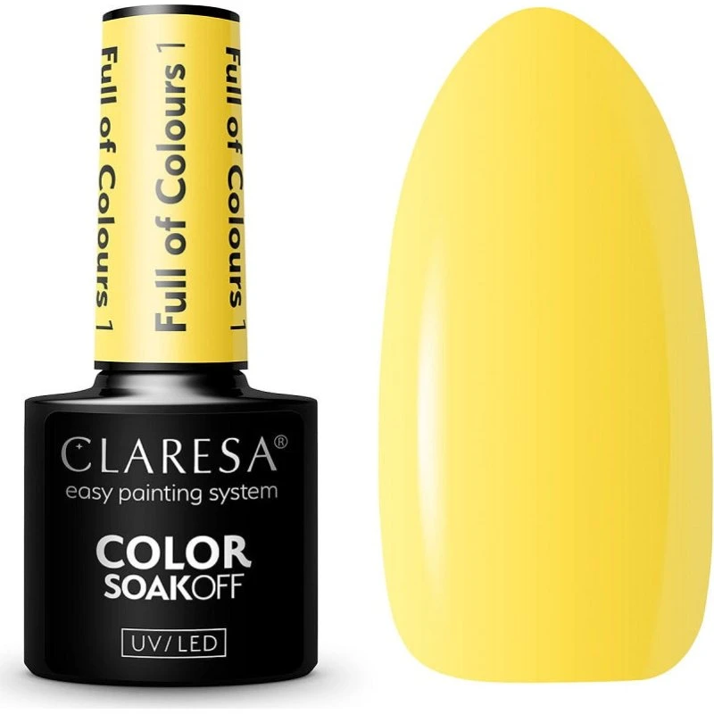 Claresa Color Soak Off UV/LED Full of Colours lakier hybrydowy 5g 5