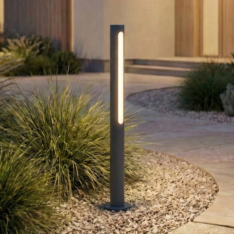 Lindby Liravel Słupek Oświetleniowy LED, Antracyt, 60 cm